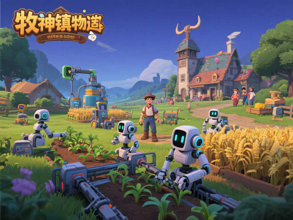 机器人助力农业革新！《牧神镇物语》4月17日震撼上市