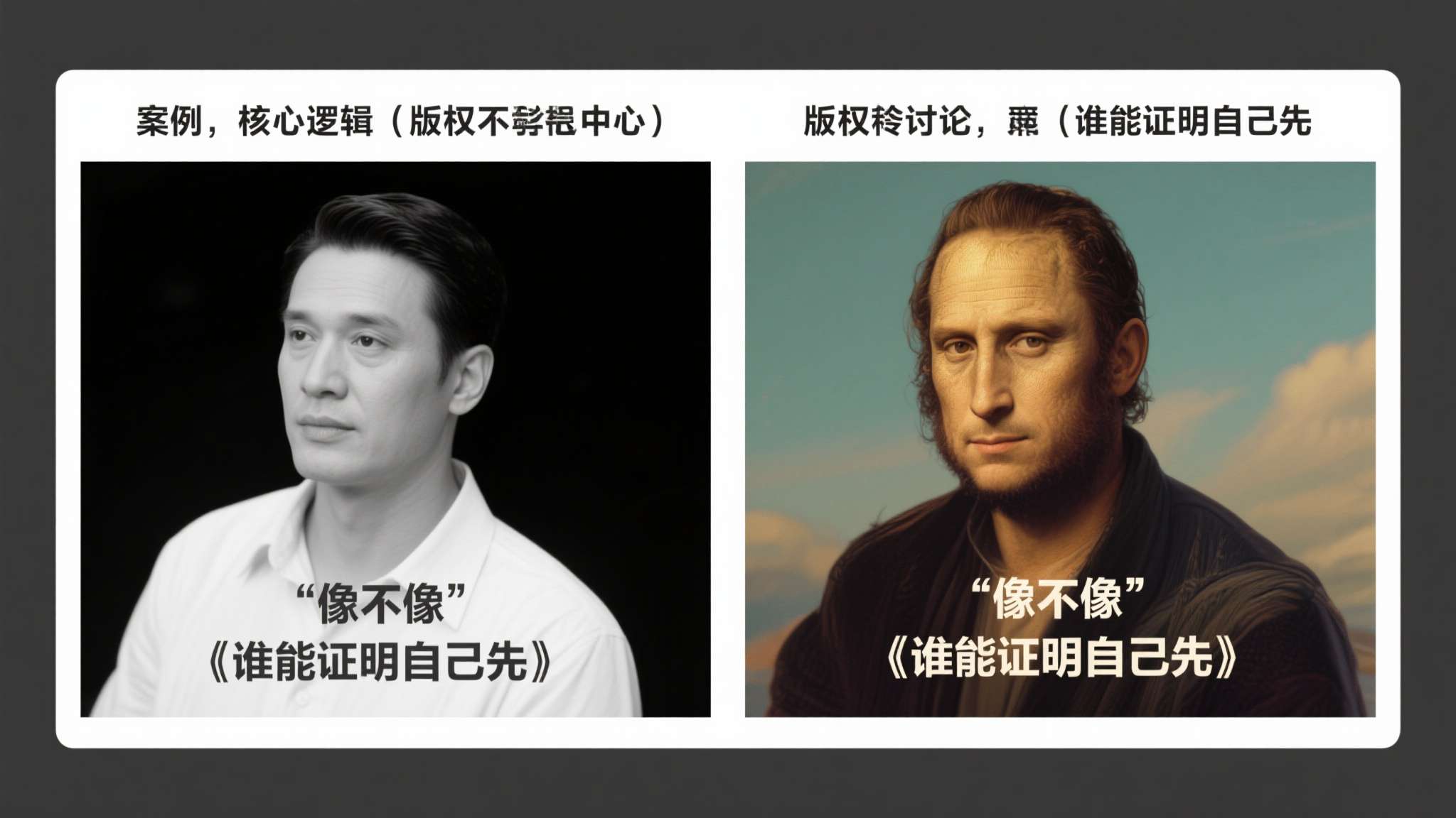 这两个案例揭示了一个核心逻辑：版权争议的胜负，往往不在于"像不像"，而在于"谁能